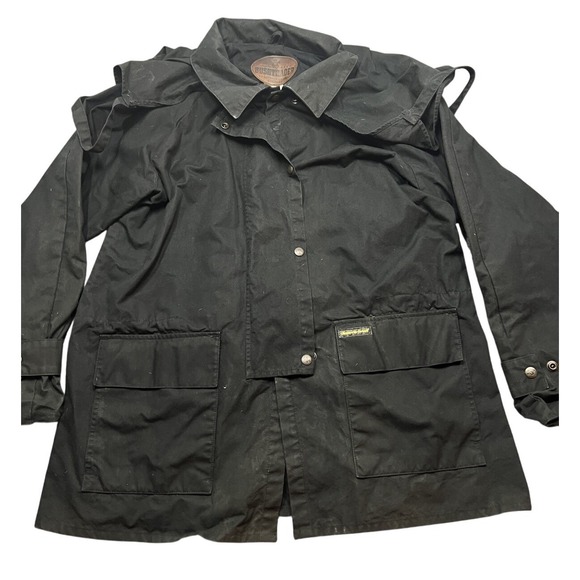 Outback Trading Duster Bush Trader Oilskin Jacket Men's Large Waxed Ranger 5007 - Picture 1 of 14